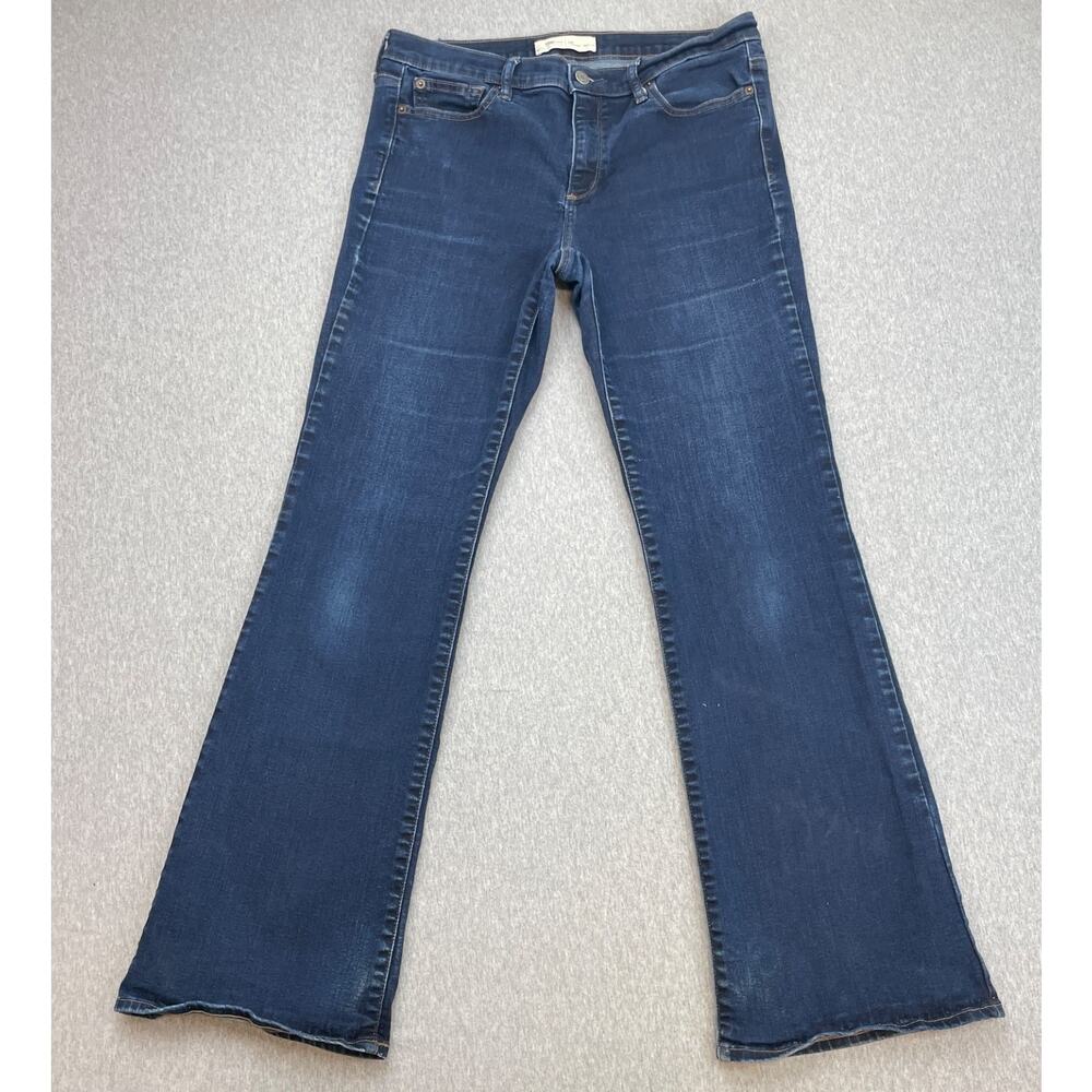 Gap 1969 Jeans Womens 32R Blue Denim‎ Cotton Blend Stretch Mid Rise Bootcut